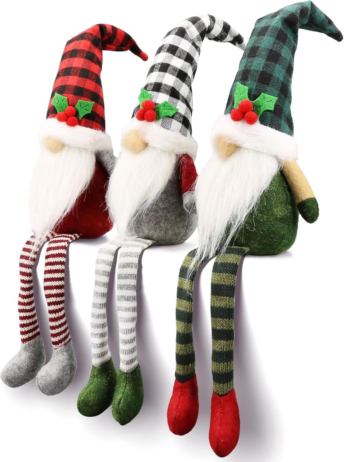 Christmas Red Cardinal Gnomes Decorations for Home, Indoor, Office- Xmas Gnomes Plush Doll - Christmas Elf Decoration Swedish Tomte - Red Cardinal Decor for Table - Gnomes Gifts for Women