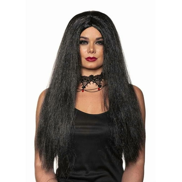 Disfraz de bruja aterradora para Halloween de Wig UNDERWRAPS, fibra sintética