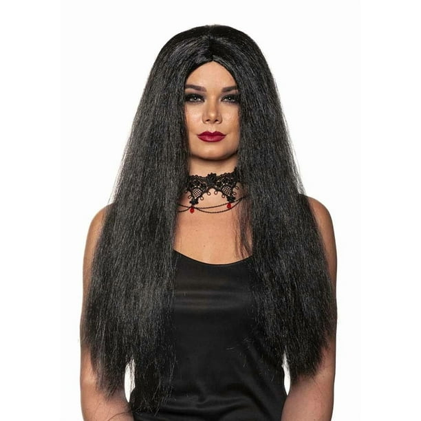 Disfraz de bruja aterradora para Halloween de Wig UNDERWRAPS, fibra sintética