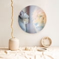 thumbnail image 5 of Picia The Cat Looks in the Mirror Pattern Bone China Decorative Plate – Wall Decor with Stand and Adhesive, Elegant Ornament for Living Room, Office, or Entryway-6in, 5 of 6