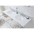 thumbnail image 4 of Water Creation Empire 60" Double Plastic Wash Stand - Chrome & Clear, 4 of 7