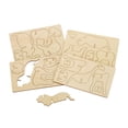 thumbnail image 3 of Colorations Decorate Your Own 3-D Wooden Jungle Animal Puzzles - Set of 4 Designs, 3 of 3