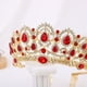 thumbnail image 4 of Nvzi Tiara para novia, diadema de princesa, corona nupcial, joyería para el cabello con diamantes de imitación de cristal, decoración para cumpleaños, graduación, fiesta de disfraces (azul), 4 of 4