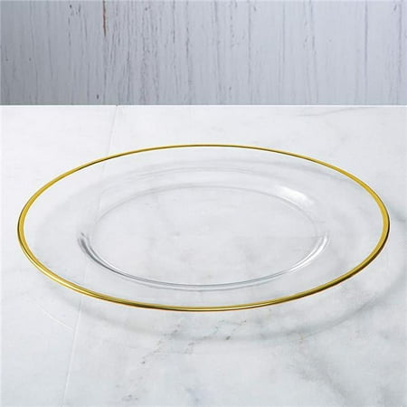 

Red Pomegranate Collection 0998-1 13 in. Gilt Charger Plate Gold