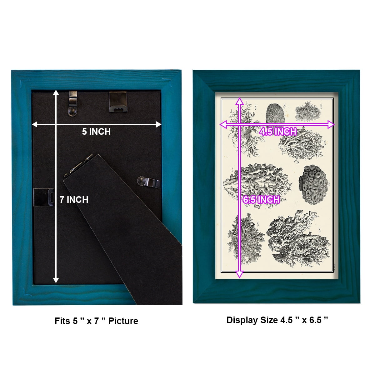 Aegean Collection IV -Framed Print w/glass-Ocean Blue