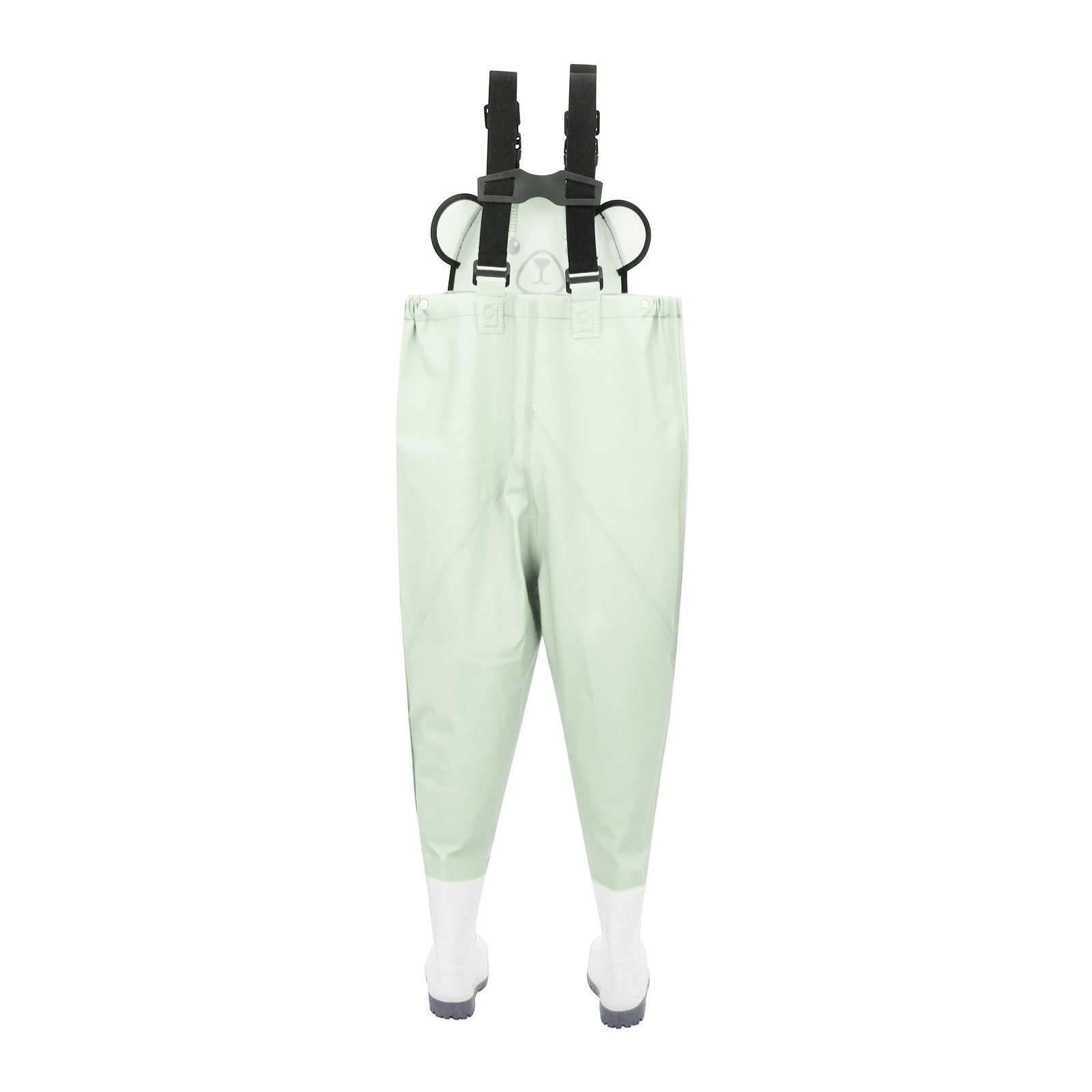 Ulitacool Onesies For Boys Long Sleeve Bodysuit Kids Rain Bib Pants Waterproof Rain Wear Youth Fishing Waders Water Proof Camo Fishing Waders With Boots Soft One-Piece Suit 11-12 Years Green