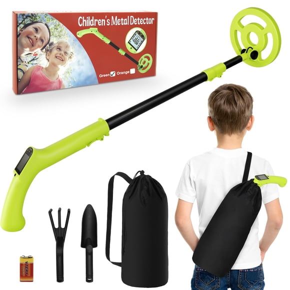 Metal Detector for Kids, iTayga Adjustable Kids Metal Detector(24"-35"), High Accuracy Coil Professional Waterproof Foldable Metal Detector, Ver
