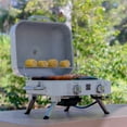 thumbnail image 6 of Kenmore 2-Burner Portable Tabletop Retro Gas Grill, Pearl White, 6 of 15