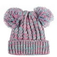 thumbnail image 7 of Winter Hat for Kids Toddler Children, Beanie with Double Pom Pom Warm, Accessories Knit Beanies Cap, 7 of 7
