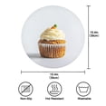 thumbnail image 4 of IAUYY Set of 4 Round Placemats for Dining Tables Heat-Resistant and Wear-Resistant DIY Printing Design Table Placemats，Applicable for Christmas Carrot Cake, 4 of 7