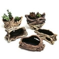 thumbnail image 7 of CSCHome Tree Roots Planter Grow Bags Adopt the Appearance of Tree Stump Modeling, Retro Good-Looking Water Outlet Holes at the Bottom of the Planter Can Filter Excessive Water, 7 of 7