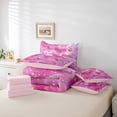 thumbnail image 6 of Manfei Love Heart Print Girl Twin Bedding Sets 7-Piece,Dreamy Princess Bedding Comforter Set Microfiber,Romantic Sweet Breathable Sheet Sets,Ultra Soft Home Decor,Reversible, 6 of 8