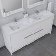 thumbnail image 6 of Alya Bath Sortino 72" Wood Bathroom Vanity with Acrylic Sink in White, 6 of 7
