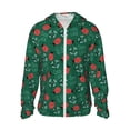 thumbnail image 1 of Saiise Good Luck Ladybug Pattern Sun Protection Hoodie for Men and Women, Lightweight Quick-Dry Windproof with Hood and Zip-3X-Large, 1 of 7
