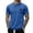 A Dark Blue, variant on Men T Shirt Men Starry Sky Letter Print Graphic T Shirt Short Sleeve Casual Summer Top Breathable Blend Shirt Sky Blue L