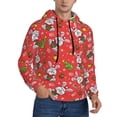 thumbnail image 2 of Wukai Cute Christmas Bunny Print Men Hoodies Fleece Sweatshirts Long Sleeve Sweaters Pullover Fall Outfits Winter Clothes-Large, 2 of 7