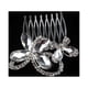 thumbnail image 4 of KAKOWELY Peineta/Horquilla/Tocado/Accesorio para el cabello con diamantes de imitación para novia (Plata), 4 of 4