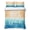 Blue Brown, variant on Twin XL Quilt Set 68''x98'', Blue Coastal Lightweight Summer Bedspread Coverlet Set with 2 Pillow Shams, Life Is Better At The Beach Beach Breathable All Season Quilt Bedding for Dorm/Guest Room