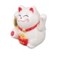 thumbnail image 4 of Gato de la suerte chino, decoración del gato de la fortuna, brazo ondeante, luz Solar, estatua de inducción, estatuilla para el hogar, adornos para el coche, sentarse de lado, blanco, 4 of 14