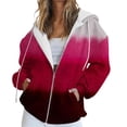 thumbnail image 1 of WZXFASHION Chandail à Capuchon Décontracté pour Femmes à Imprimé de Lettres avec Cordon et Fermeture Éclair Rabais de 50 % Liquidation Chandail à Manches Longues, 1 of 5