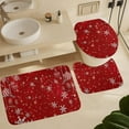 thumbnail image 6 of Shower Curtain sets and Bath Mat Set, Christmas Pattern Printed on Bathroom Decor Sets with Shower Curtains and Rugs, Suitable for Small Bathroom Gym Guest Bath, 72 x 72 inches, 6 of 8