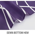 thumbnail image 3 of Abstract Striped Shower Curtain, Modern Minimalist Waterproof Fabric Shower Curtain Set with Hooks 72" x 72" - Purple White, 3 of 6