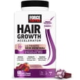 thumbnail image 2 of Force Factor Hair Growth Accelerator Ultimate Skin Renewal with Lustriva, Collagen & Hyaluronic Acid for Thicker, Fuller Hair & Fewer Wrinkles, Tropical Fruit Punch, 60 Soft Chews, 2 of 11
