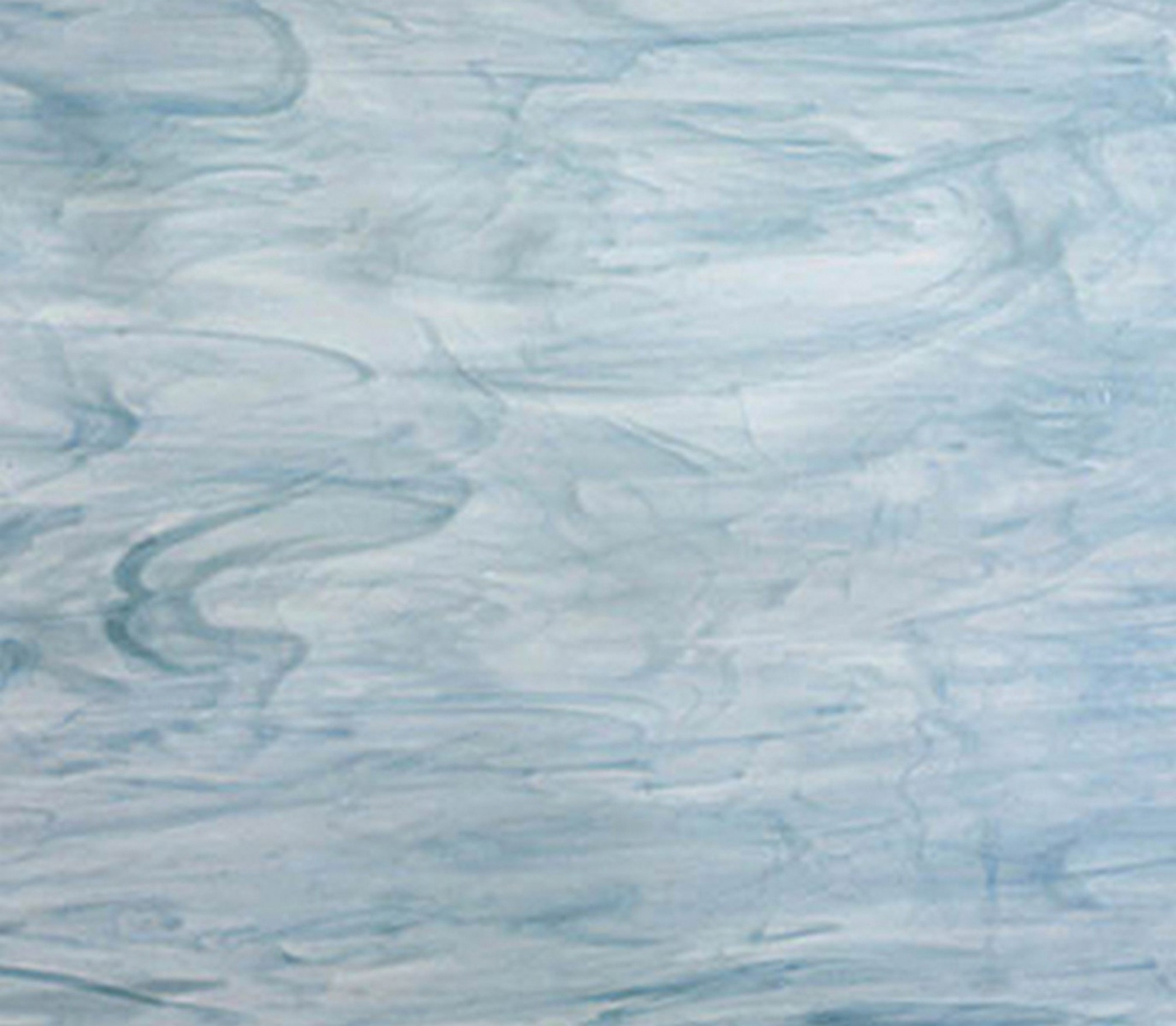OCEANSIDE STAINED/FUSING GLASS SHEETS WHITE/COLONIAL BLUE FUSIBLE