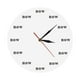 thumbnail image 1 of Reloj de pared motivacional, reloj silencioso decorativo, adorno de pared acrílico. blanco, 1 of 9