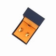 thumbnail image 3 of American Steel Stainless Steel Huggie Hoop Gold IP-Plated Round Earrings, 3 of 4
