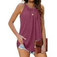 thumbnail image 2 of Sngxgn Womens Sleeveless Tank Tops Layering Tanks Undershirt Tank Top(Purple,S), 2 of 8