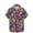 Multicolor P, variant on SGFCWSX Men's Short Sleeve Hawaiian Shirt Button Down, Easter Egg Print Stylish Summer Vacation Outfit Multicolor Size XL