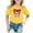 Yellow, variant on T-Shirts for Girls 10-12 Cute Girls Cute Graphic Print Round Neck Short Sleeve Tee Summer Casual T Shirt Yellow Size 8-9 Years