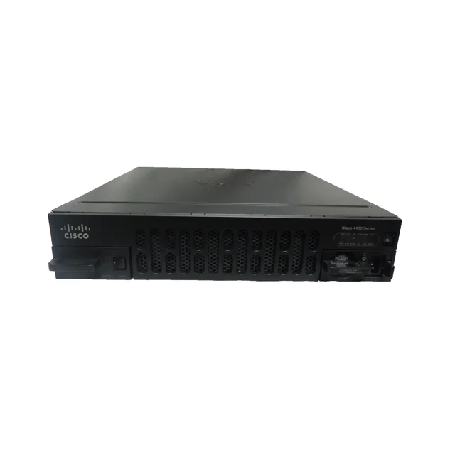 Used Cisco ISR4451-X-AX/K9 Managed PoE Integrated Services Router with SEC & APPX Lic.