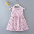 thumbnail image 5 of Afuyipoi Girls Sleeveless Dress Size 1-11Y Puppy Printed Summer Cotton Loose A-Line Sundress for Kids Beach Vacation Multicolor Size 2T, 5 of 6