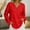 #488-Red, variant on Roncen Women's Oversized Sweaters Batwing Long Sleeve Loose V Neck Button Henley Tops Pullover Knit Jumper