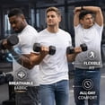 thumbnail image 5 of SOCKS'NBULK 3 Pack Men's Solid Colors Cotton T-Shirts Short Sleeve Lightweight Tees, Bulk (Medium, White, m), 5 of 7