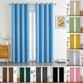thumbnail image 2 of Visland Blackout Curtain Cloth Light Blocking Noise Reduction Thermal Efficiency Easy Installation Window Curtain Home Decor, 2 of 8