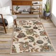 thumbnail image 2 of Vintage French Carpet Living Room Bedroom Retro Flower Rug Soft Shaggy Bedside Area Rugs Machine Washable Floor Mat Tapis Salons My Lux Decor Round, 2 of 10
