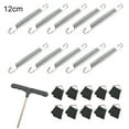 thumbnail image 2 of NIBOLOG Stainless Steel Trampoline Springs T-Hook V-Ring Jumping Bed Accessories Kit Set, 2 of 8