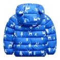 thumbnail image 2 of Hicidod Baby Winter Coat Cute Bear Ears Hooded Long Sleeved Down Jacket Floral Printed Lined Fleece Padded Puffy Warm Coats, 2 of 3