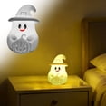 thumbnail image 1 of weibbin PVC Ghost Pumpkin Night Light 7 Color Changing LED Silicone Lamp Rechargeable for Halloween, 1 of 9