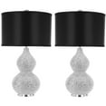thumbnail image 2 of Safavieh 24.5 in 2-Light Modern Glam Polished Table Lamps with Black Shades, 2 of 7