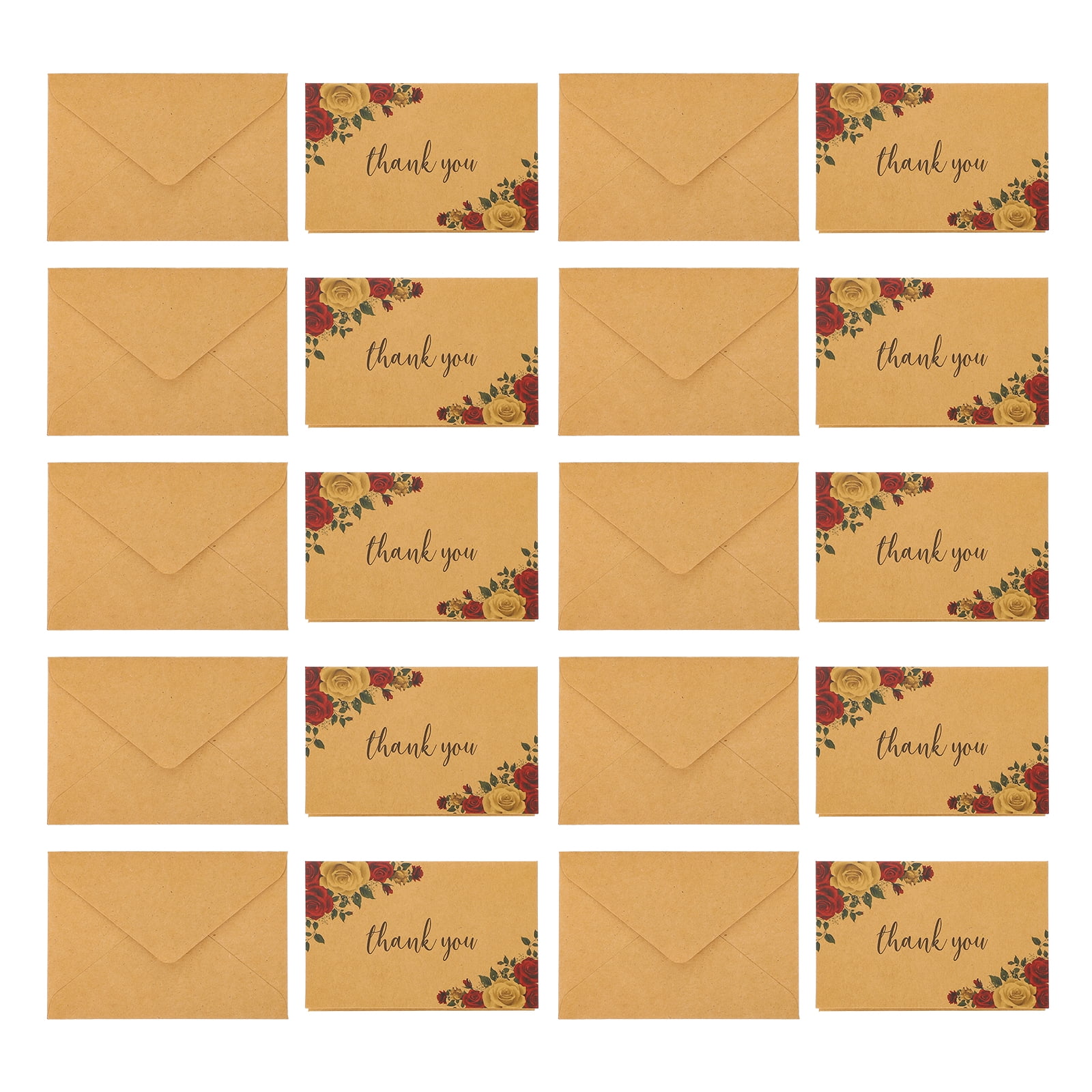 10Pcs Kraft Thank You Card Vintage Memo Card Thank You Cards Multi use 10pcs kraft thank you card vintage memo card thank you cards multi use