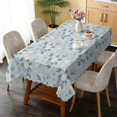 thumbnail image 6 of Rectangular Tablecloth 60x84 Inch – Waterproof Polyester Printed Table Cover, Wrinkle Resistant, Washable for Kitchen & Dining, Floral Flowers Theme, 6 of 6