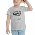 thumbnail image 3 of I'm Told I love Swimming Cute Toddler T Shirts for Boys Girls (Gray, Youth S), 3 of 5
