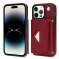 thumbnail image 2 of TECH CIRCLE For iPhone 15 Plus Wallet Case,PU Leather Folio Flip Kickstand Magnetic Clasp Durable Shockproof Protective Cover with Card Holder Lanyard for iPhone 15 Plus 6.7" 2023,Red, 2 of 5