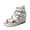 SILVER-GLITTER, variant on Girls Wedge Sandals Flatform Open Toe Platform Sandals Flower Wedding Party for Little Kid/Big Kid