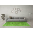 thumbnail image 3 of Ahgly Company Indoor Square Oriental Green Industrial Area Rugs, 7' Square, 3 of 4