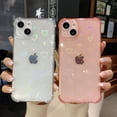 thumbnail image 3 of Compatible for iPhone 13 Case,Clear Case with Laser Love Heart Pattern for Women Grils,Soft TPU Silicone Bumper Protective Cover for iPhone 13,6.1 inch - Pink, 3 of 6